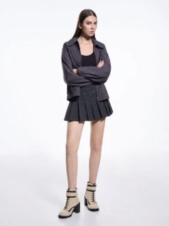 Rosalie Furry Leather Ankle Boots -Charles & Keith 2023 L6 SL1 91900005 05 4