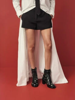 Rosalie Leather Floral Ankle Boots -Charles & Keith 2023 L6 SL1 91900005 24 2