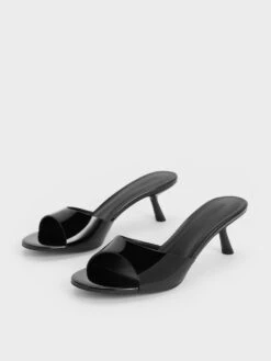 Patent Slant Heel Mules -Charles & Keith 2023 L7 CK1 60190328 J5 3