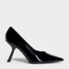 Patent Slant-Heel Pointed-Toe Pumps -Charles & Keith 2023 L7 CK1 60280417 J5 1
