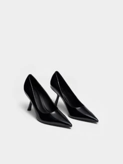 Patent Slant-Heel Pointed-Toe Pumps -Charles & Keith 2023 L7 CK1 60280417 J5 3