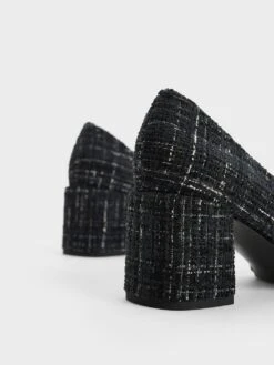 Tweed Crystal-Embellished Mary Jane Pumps -Charles & Keith 2023 L7 CK1 60361487 24 7