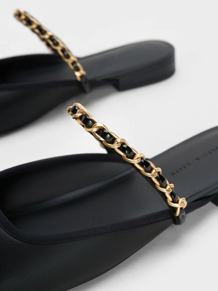 Patent Chain-Strap Mules 6 Patent Chain-Strap Mules - Image 4