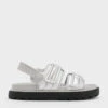Romilly Metallic Puffy Sandals -Charles & Keith 2023 L7 CK1 71720059 07 1