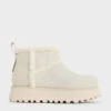 Fur-Trim Flatform Ankle Boots -Charles & Keith 2023 L7 CK1 90280054 41 1