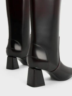 Lucinda Trapeze-Heel Knee-High Boots -Charles & Keith 2023 L7 CK1 90280057 08 5