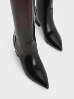 Lucinda Trapeze-Heel Knee-High Boots -Charles & Keith 2023 L7 CK1 90280057 08 8