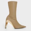 Devon Metallic Blade-Heel Ankle Boots -Charles & Keith 2023 L7 CK1 90360385 14 1