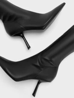 Slant-Heel Knee-High Boots -Charles & Keith 2023 L7 CK1 90360396 01 7