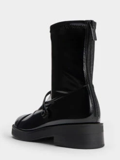 Front-Strap Ankle Boots -Charles & Keith 2023 L7 CK1 90380144 J6 5