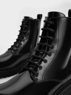 Lace-Up Ankle Boots -Charles & Keith 2023 L7 CK1 90380151 J6 7