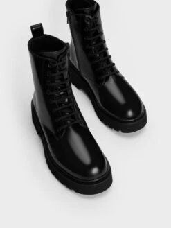 Lace-Up Ankle Boots -Charles & Keith 2023 L7 CK1 90380151 J6 8