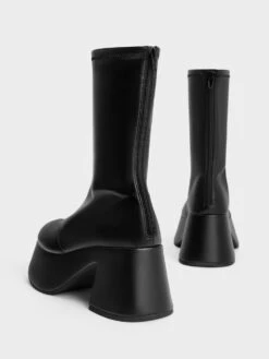 Rubina Platform Calf Boots -Charles & Keith 2023 L7 CK1 90580180 J6 5
