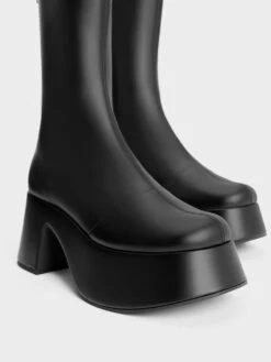 Rubina Platform Calf Boots -Charles & Keith 2023 L7 CK1 90580180 J6 7