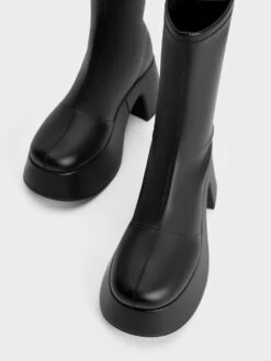 Rubina Platform Calf Boots -Charles & Keith 2023 L7 CK1 90580180 J6 8