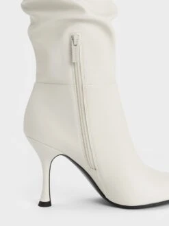 Aster Ruched Knee-High Boots -Charles & Keith 2023 L7 CK1 90580185 41 5