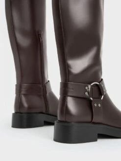 Davina Buckled Thigh-High Boots -Charles & Keith 2023 L7 CK1 90920136 29 5