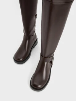 Davina Buckled Thigh-High Boots -Charles & Keith 2023 L7 CK1 90920136 29 8