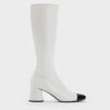 Coco Two-Tone Knee-High Boots