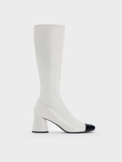 Coco Two-Tone Knee-High Boots