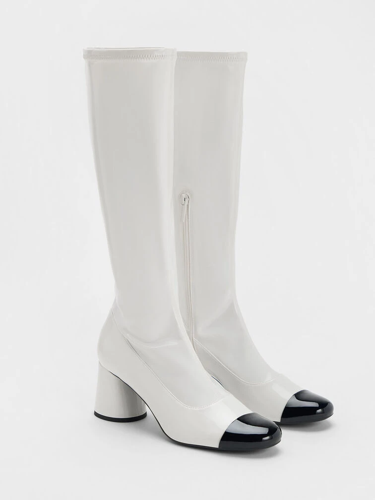 Coco Two-Tone Knee-High Boots 4 Coco Two-Tone Knee-High Boots - Image 2