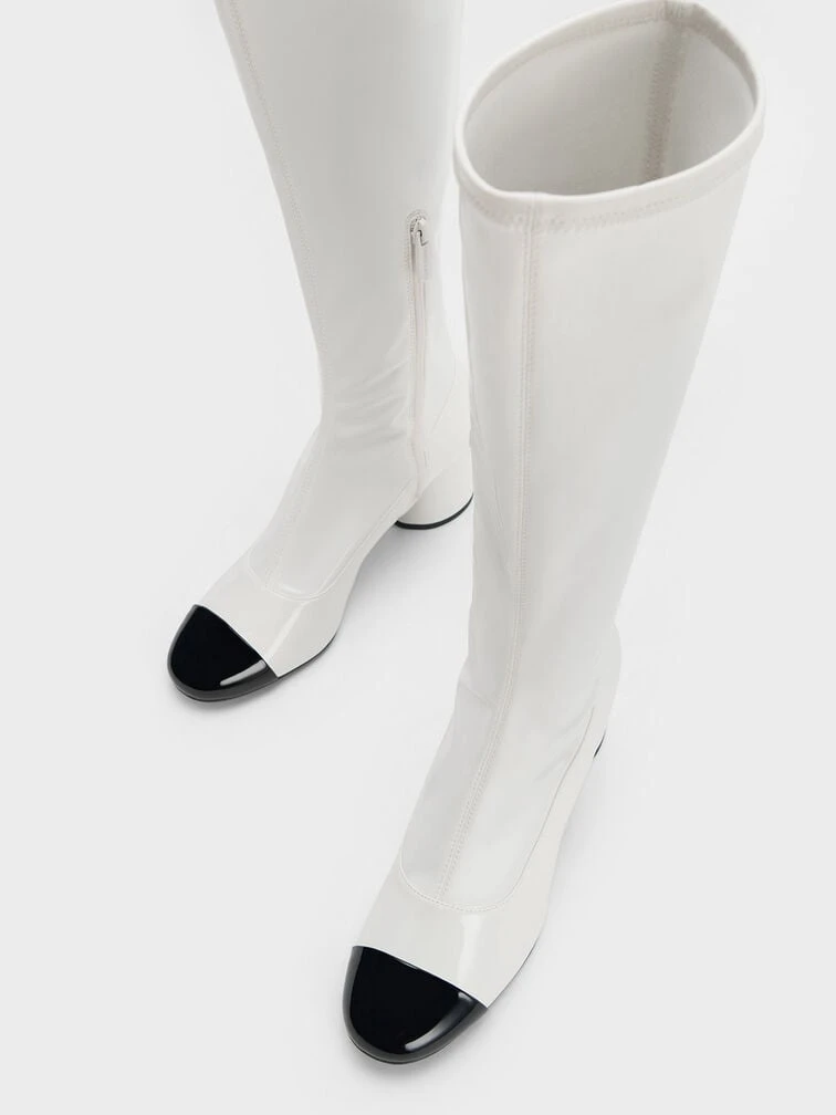 Coco Two-Tone Knee-High Boots 7 Coco Two-Tone Knee-High Boots - Image 5