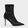 Lace & Mesh Ankle Boots -Charles & Keith 2023 L7 SL1 90280053 B8 1