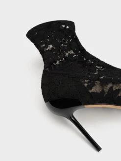 Lace & Mesh Ankle Boots -Charles & Keith 2023 L7 SL1 90280053 B8 7