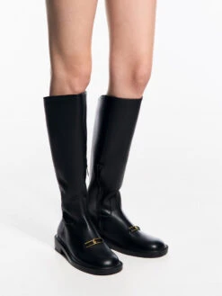 Gabine Leather Knee-High Boots 9 Gabine Leather Knee-High Boots -Charles & Keith 2023 L7 SL1 91870008 01 2