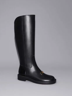 Gabine Leather Knee-High Boots 10 Gabine Leather Knee-High Boots -Charles & Keith 2023 L7 SL1 91870008 01 3