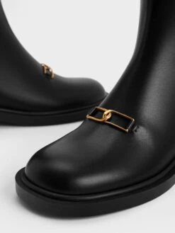 Gabine Leather Knee-High Boots 12 Gabine Leather Knee-High Boots -Charles & Keith 2023 L7 SL1 91870008 01 7