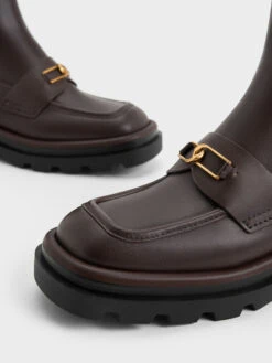 Gabine Leather Loafer Chelsea Boots 10 Gabine Leather Loafer Chelsea Boots -Charles & Keith 2023 L7 SL1 91900007 29 7