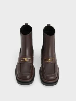 Gabine Leather Loafer Chelsea Boots 11 Gabine Leather Loafer Chelsea Boots -Charles & Keith 2023 L7 SL1 91900007 29 8