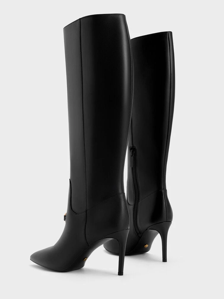 Gabine Leather Heeled Knee-High Boots 5 Gabine Leather Heeled Knee-High Boots - Image 3